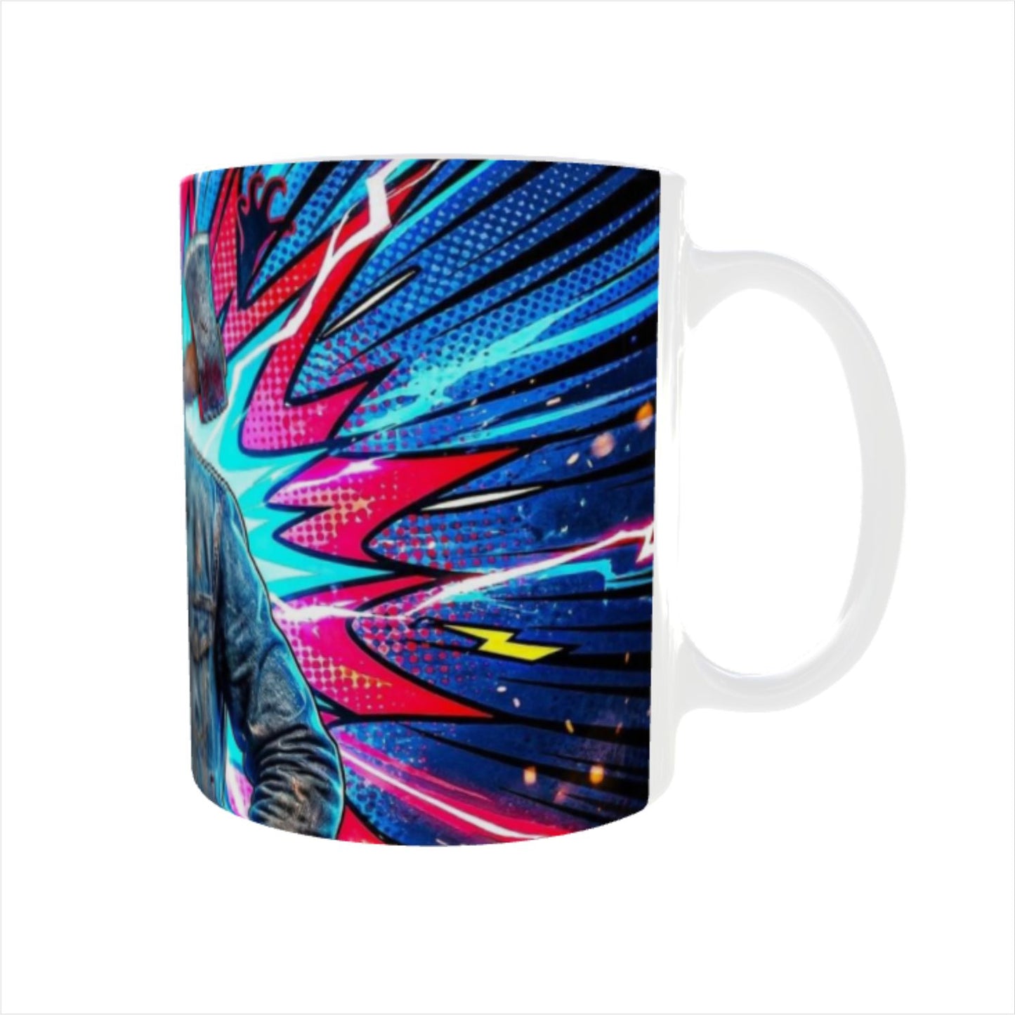 Stranger Things Fearless Bat Hero Printed Ceramic Mug + Keychain Combo