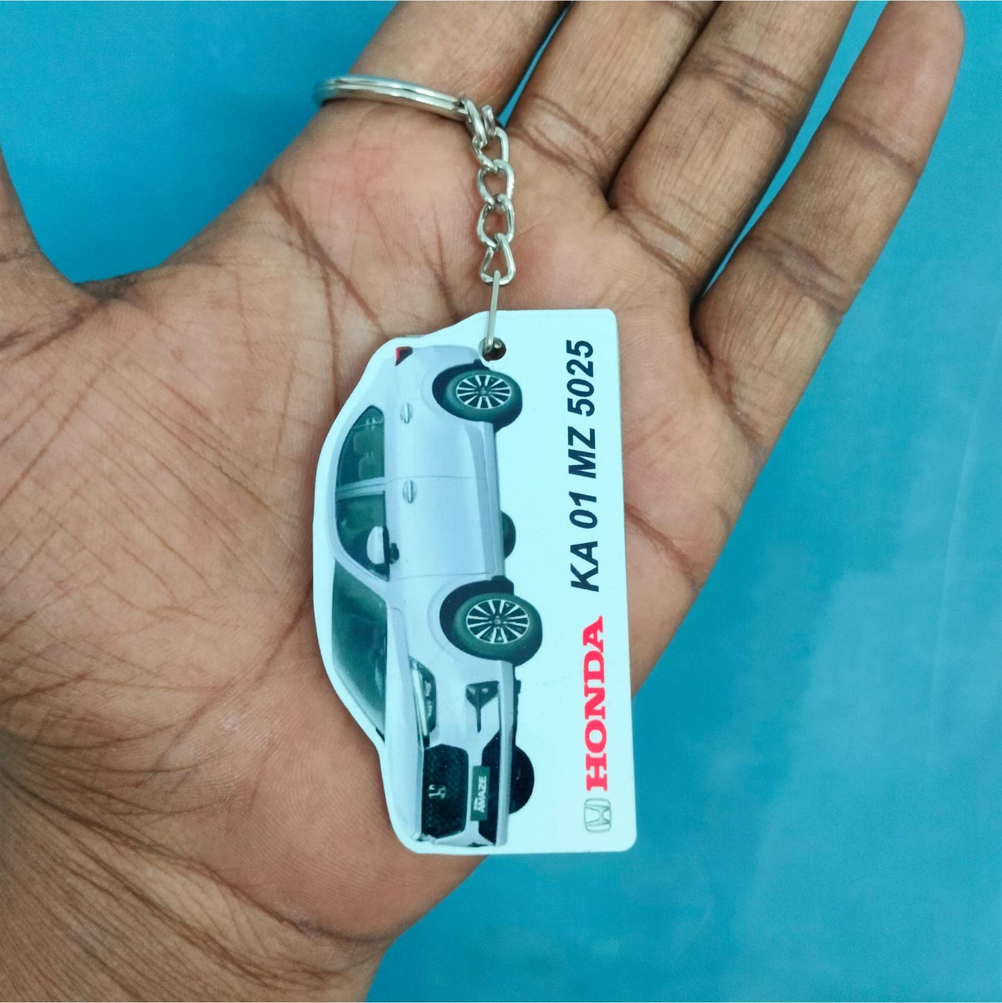 Amaze  (New) - Personalized Honda Car Keychain - Wood, Acrylic, Metal Printed