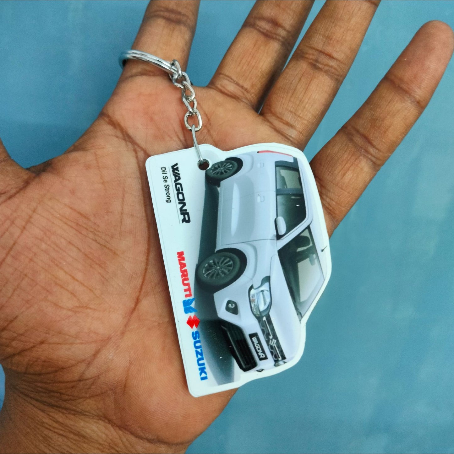 WagonR - Personalized  Maruti Suzuki Keychain - Wood, Acrylic, Metal Printed