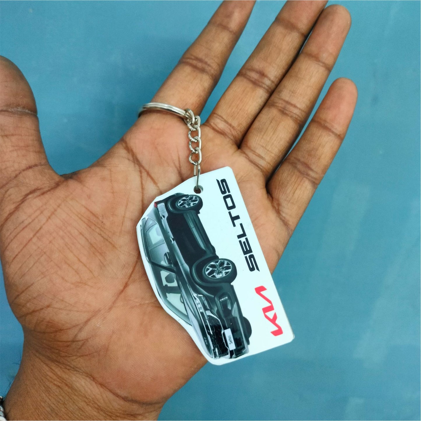 Seltos [2023-2024] - Personalized Kia Car Keychain - Wood, Acrylic, Metal Printed
