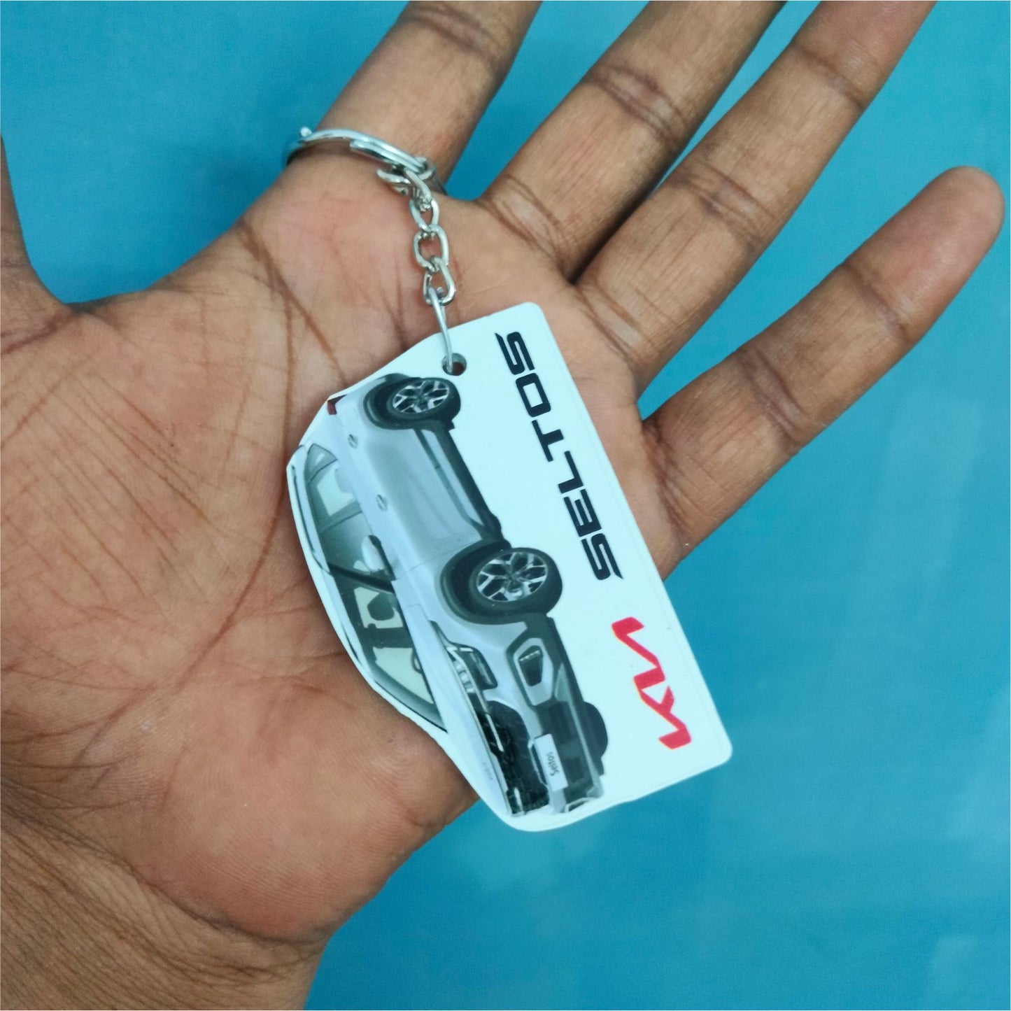 Seltos [2023-2024] - Personalized Kia Car Keychain - Wood, Acrylic, Metal Printed