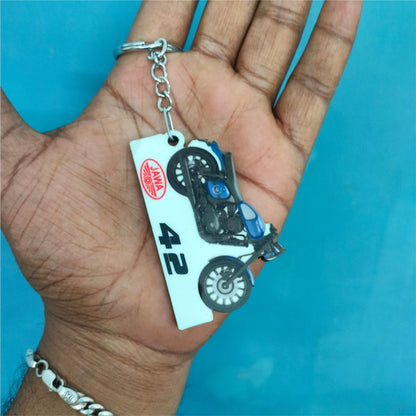 Jawa 42 - Personalized Jawa Keychain - Wood, Acrylic, Metal Printed