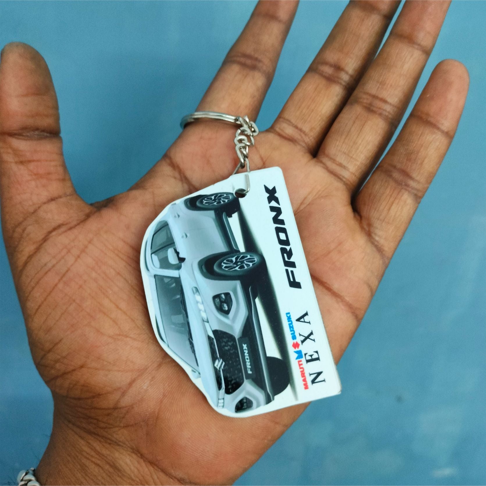 Fronx - Personalized Maruti Suzuki Nexa Keychain - Wood, Acrylic