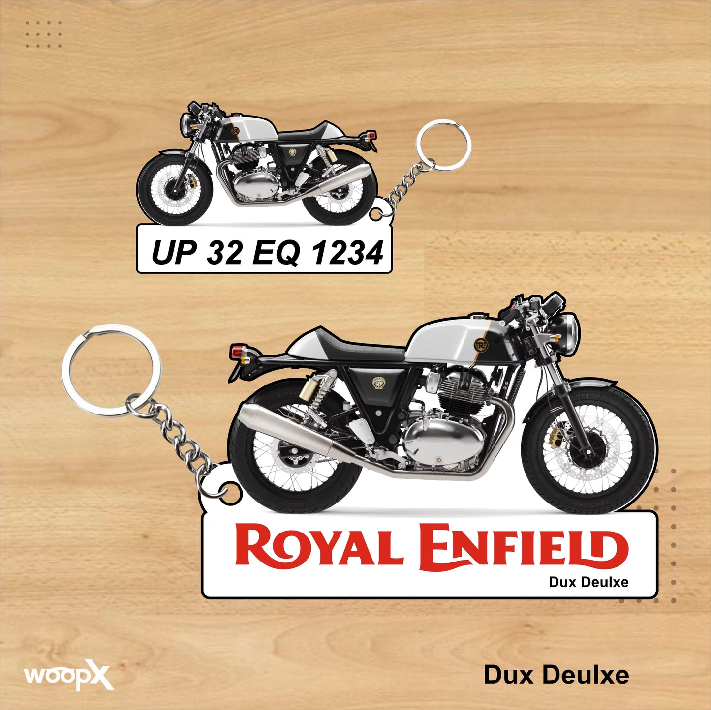 Continental GT 650 - Personalized Royal Enfield Two-Sided Sublimation Keychain