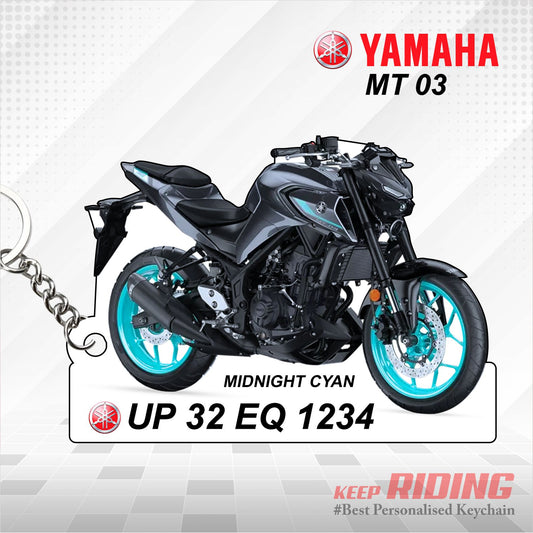 MT-03 - Personalized Yamaha Keychain - Wood, Acrylic, Metal Printed
