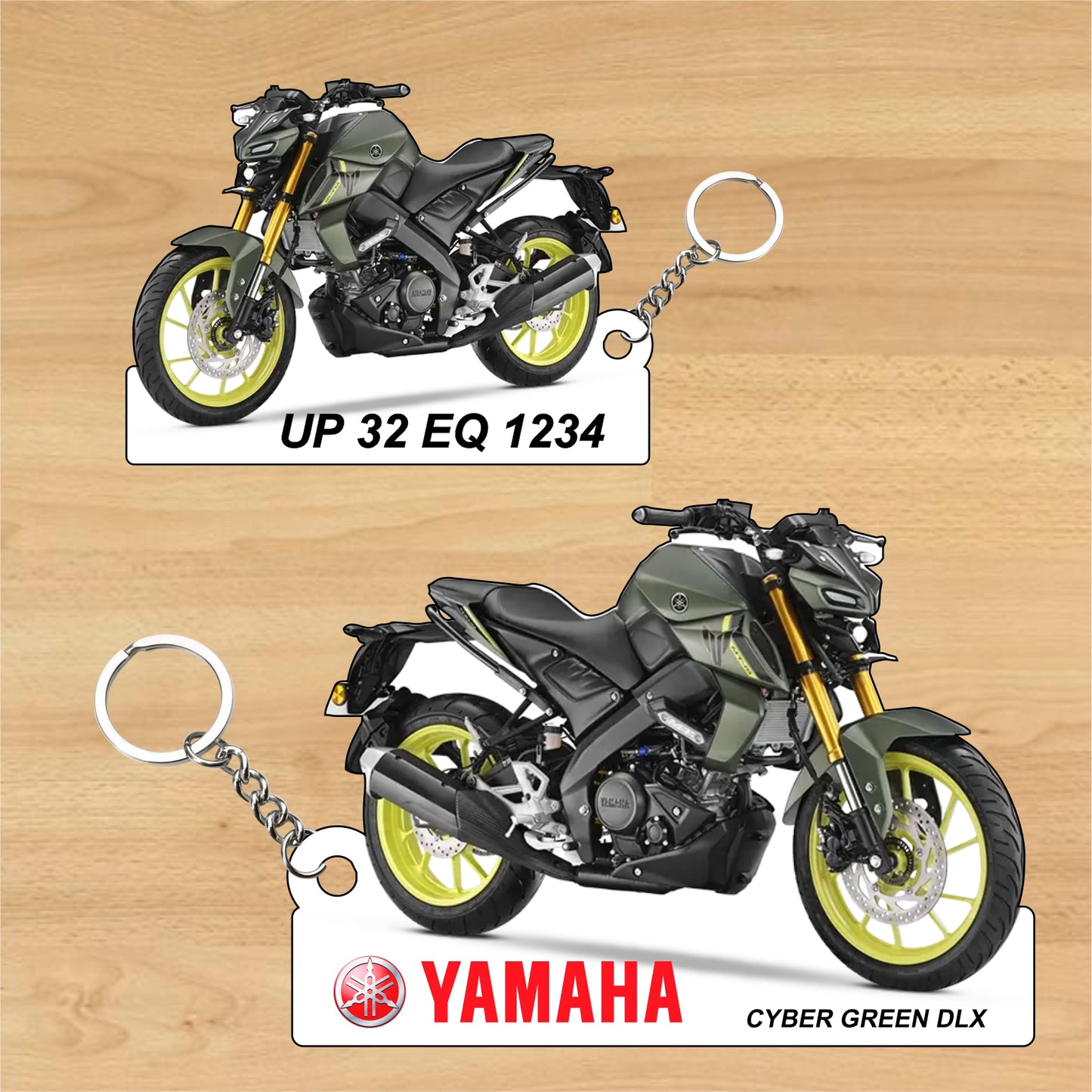 MT-15 Ver 2.0 - Personalized Yamaha Two-Sided Sublimation Keychain