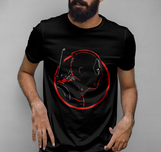 Deadpool Illustrator Graphic Printed T-shirt
