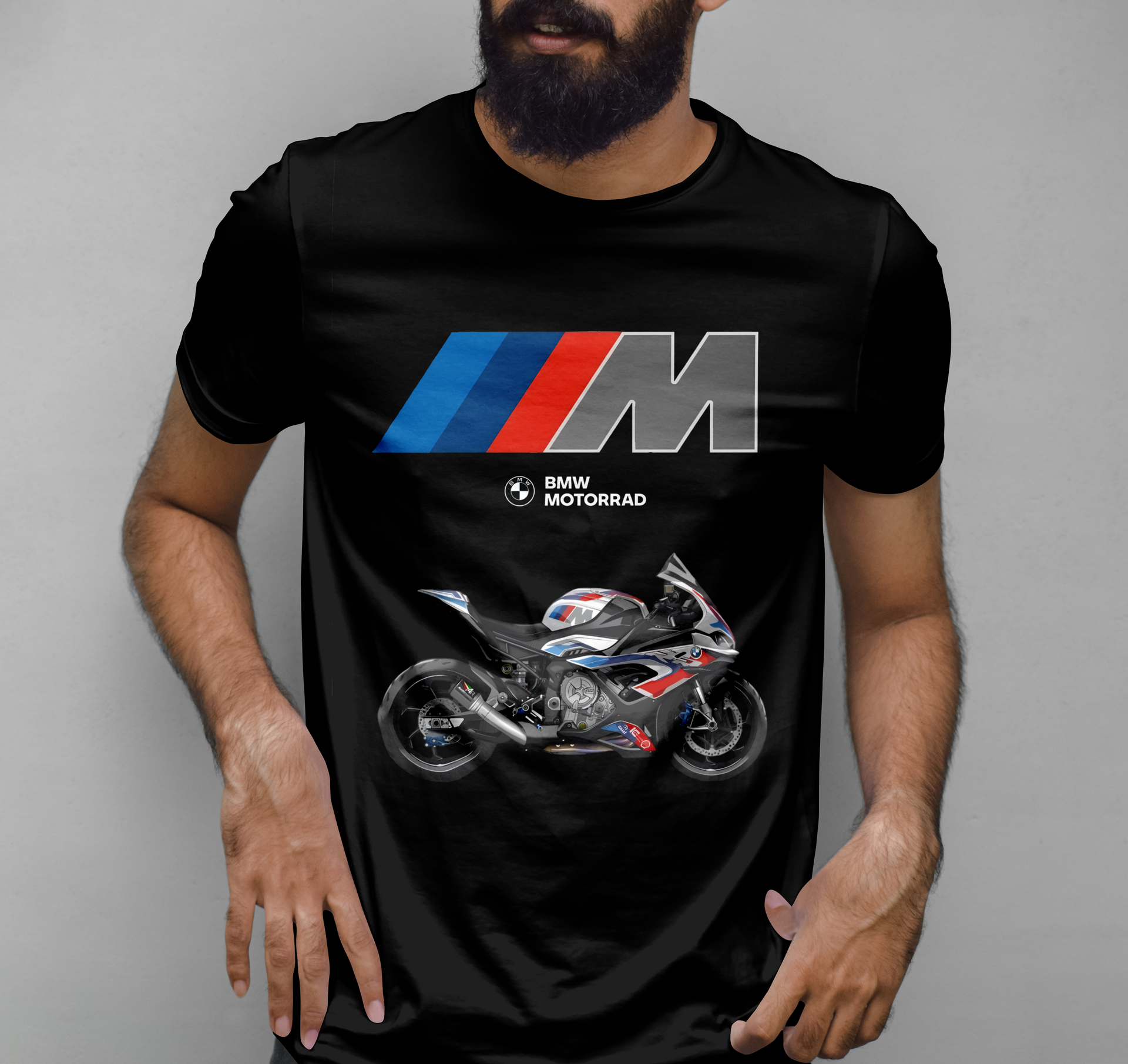 BMW Motorrad Graphic Printed T-shirt Black S Front Side