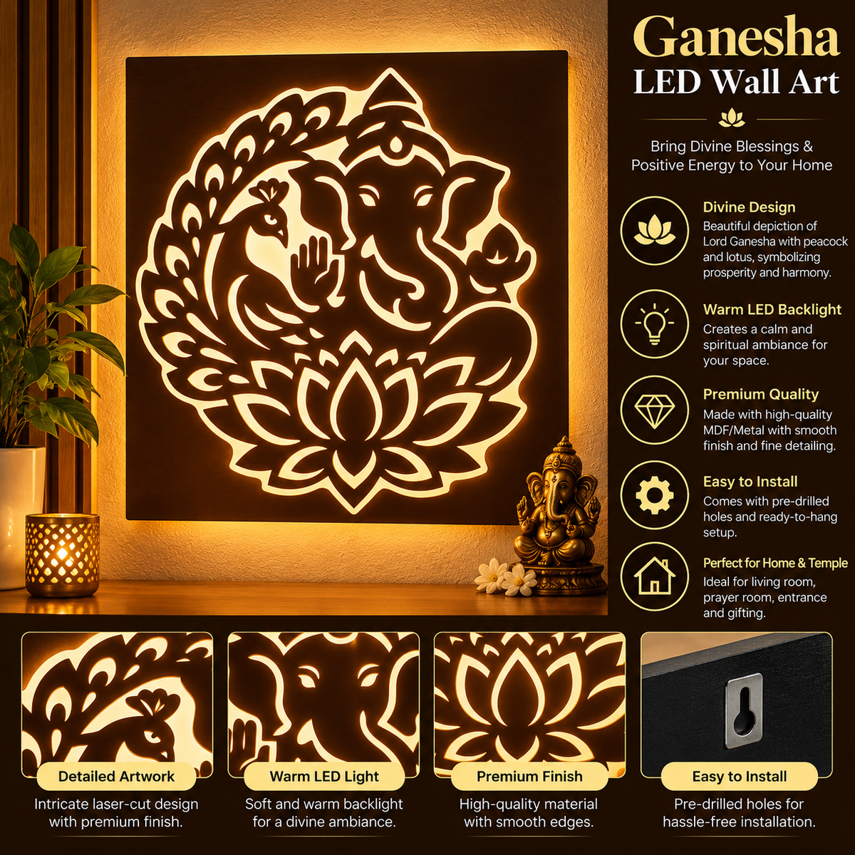 Ganesh  JI Wall Art