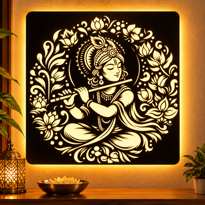 Krishna LED Wall Art - Design 3