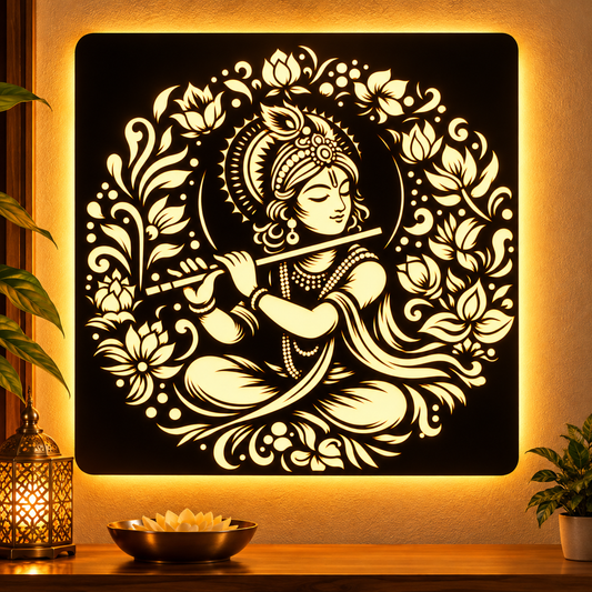 Krishna LED Wall Art - Design 3