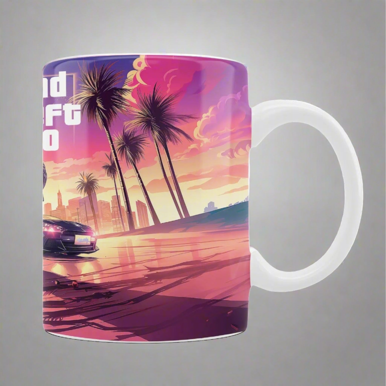 GTA 6 Adventure Set: Printed Mug & Keychain