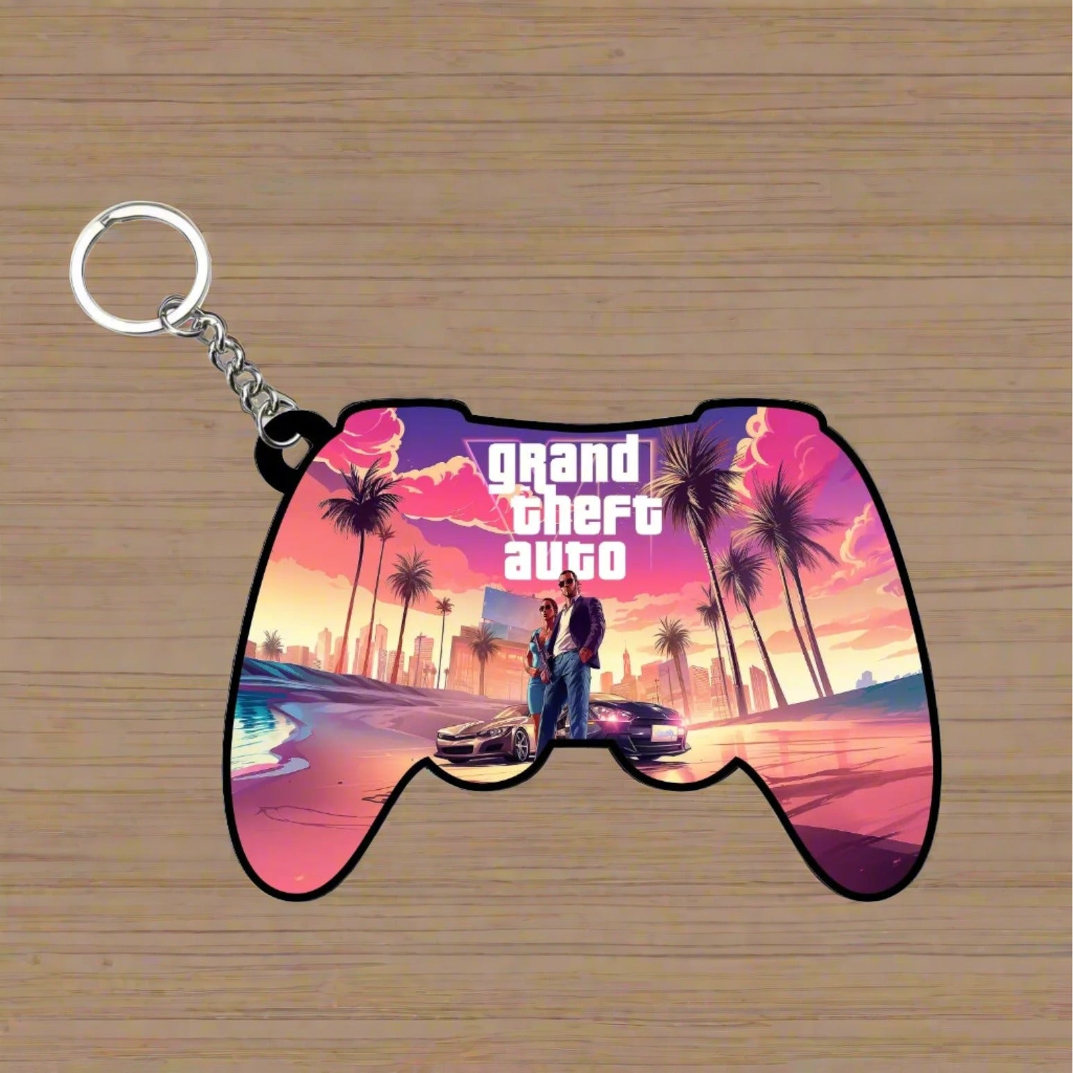 GTA 6 Adventure Set: Printed Mug & Keychain