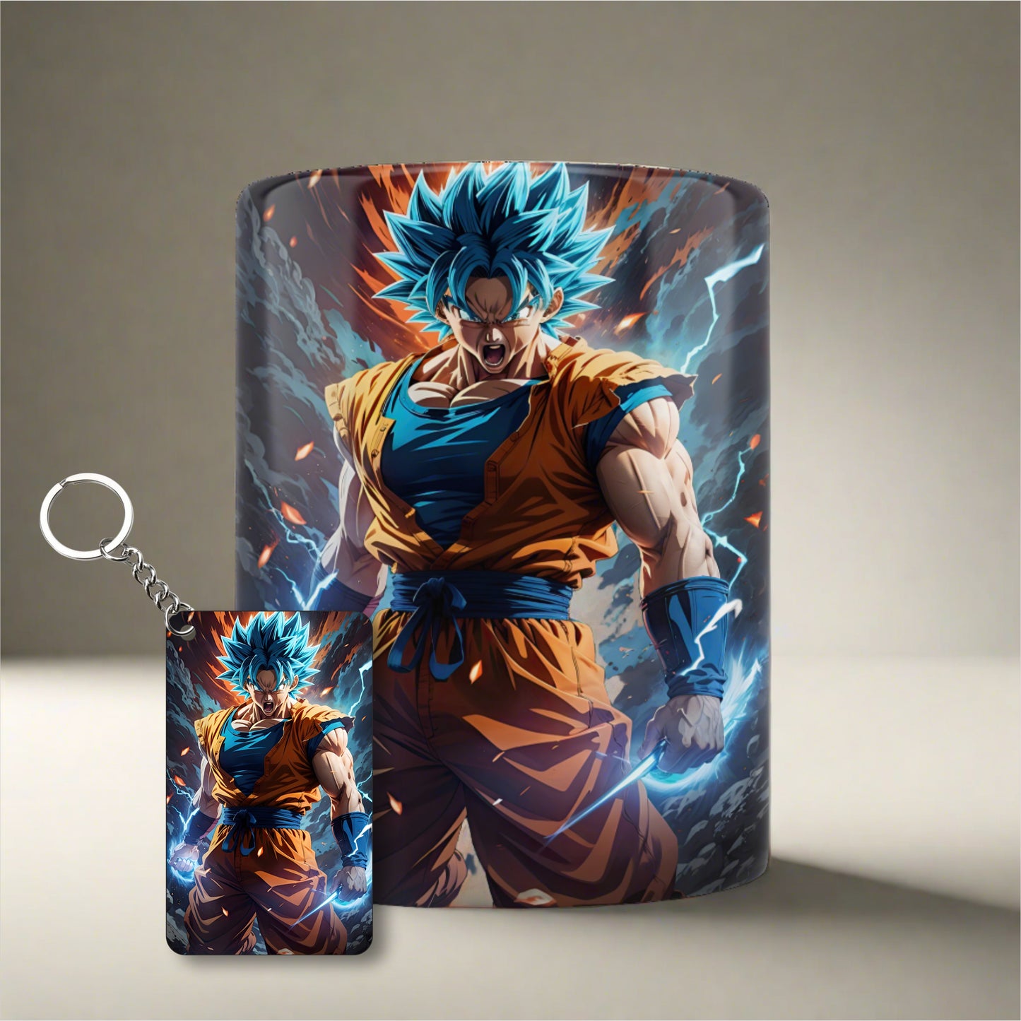 Goku Zenith UV Mug + Keychain Set - Exclusive Dragon Ball Z Gift