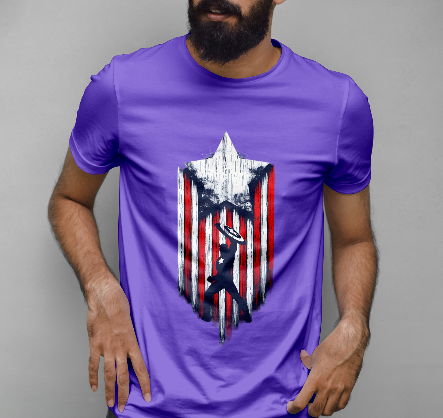 Captain America Graphic Printed T-shirt