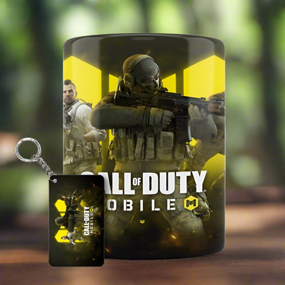 Call of Duty Mobile Mug + Keychain Set - Gaming Collection