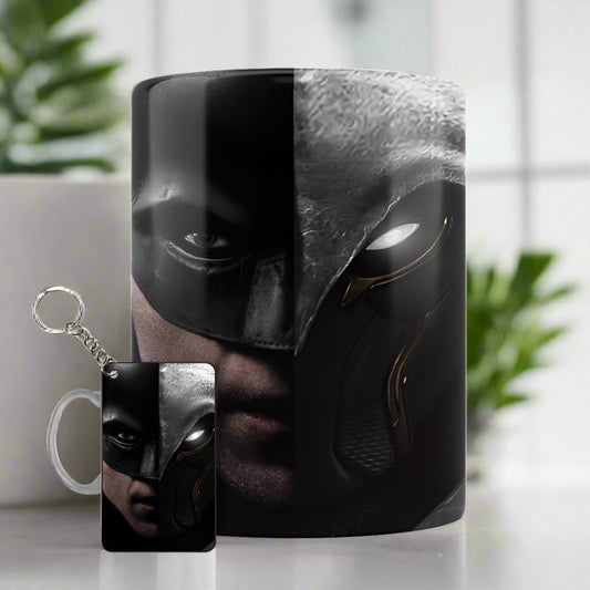 The Batman and Moon Knight Mug + Keychain Set - Marvel + DC Collection