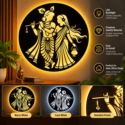 Krishna LED Wall Art - Design 4
