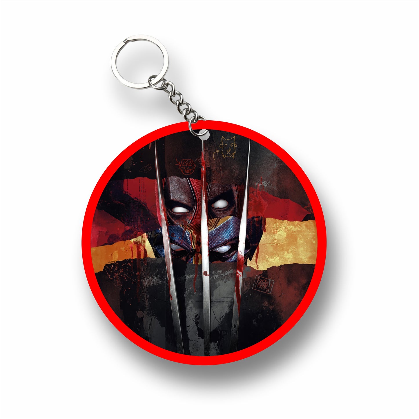 Mercs Unleashed: Deadpool vs Wolverine 2024 Limited Edition Printed Ceramic Mug + Keychain